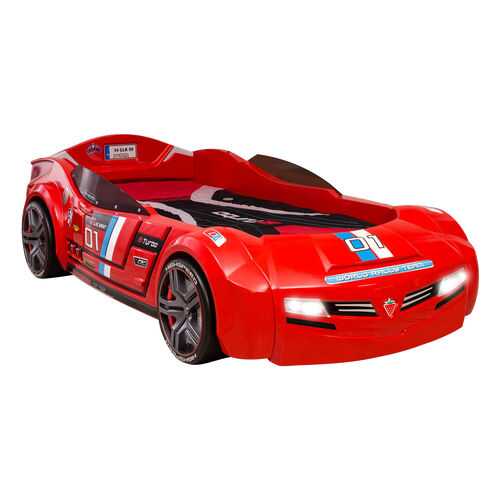 Кровать-машина Cilek Carbed BiTurbo красная 90х195 в Орматек