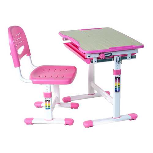 Парта со стулом Fun Desk PICCOLINO Pink (розовый) в Орматек