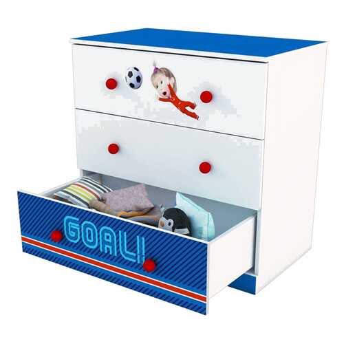 Комод детский Polini Kids Fun Маша и Медведь 3290 Синий в Орматек