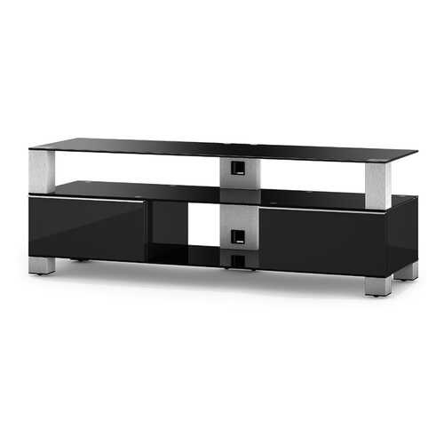 Тумба под телевизор приставная SONOROUS MD 9140-B-INX-BLK 140х44х49 см, черный в Орматек