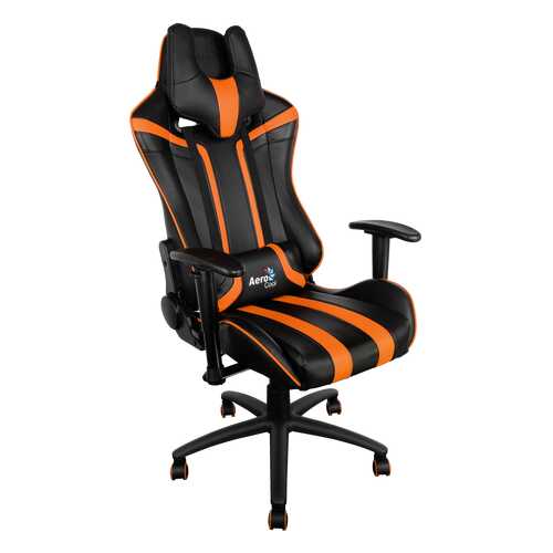 Игровое кресло AeroCool AC-120 AC120-BO, черный/оранжевый в Орматек