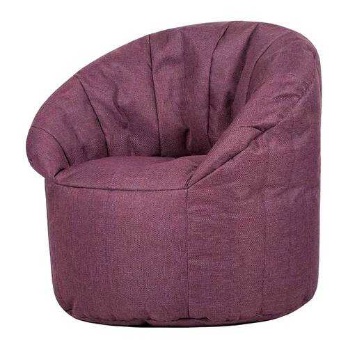 Кресло бескаркасное Папа Пуф Club Chair Purple, размер XL, рогожка, фиолетовый в Орматек
