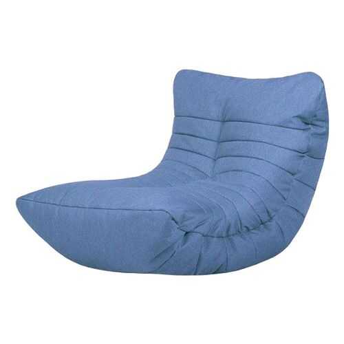Кресло бескаркасное Папа Пуф Cocoon Chair Blue, размер L, рогожка, синий в Орматек