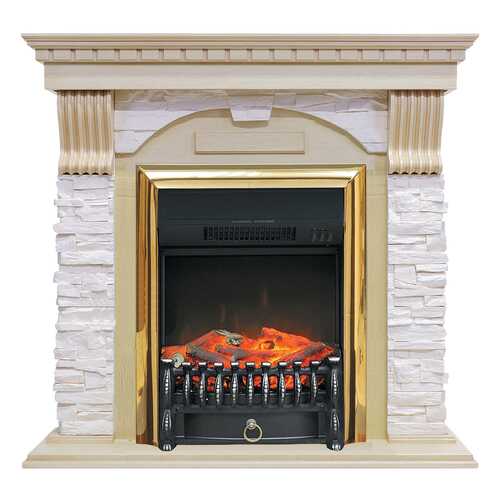 Электрокамин Royal Flame Dublin с очагом Fobos BR Золотистый; Кремовый; Черный в Орматек