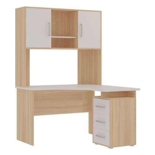 Компьютерный стол в комплекте Mebelson SKL2.1N02+NKL02S1.2 120x120x180, дуб сонома/белый в Орматек
